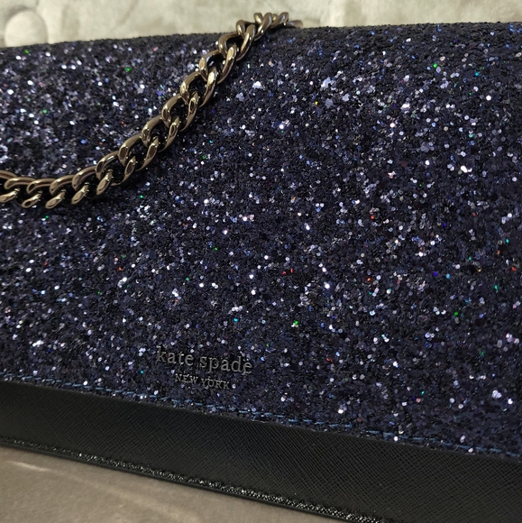 🔥LAST 1🔥NWT KATE SPADE SAFFIANO GLITTER CONVERT - Picture 4 of 12